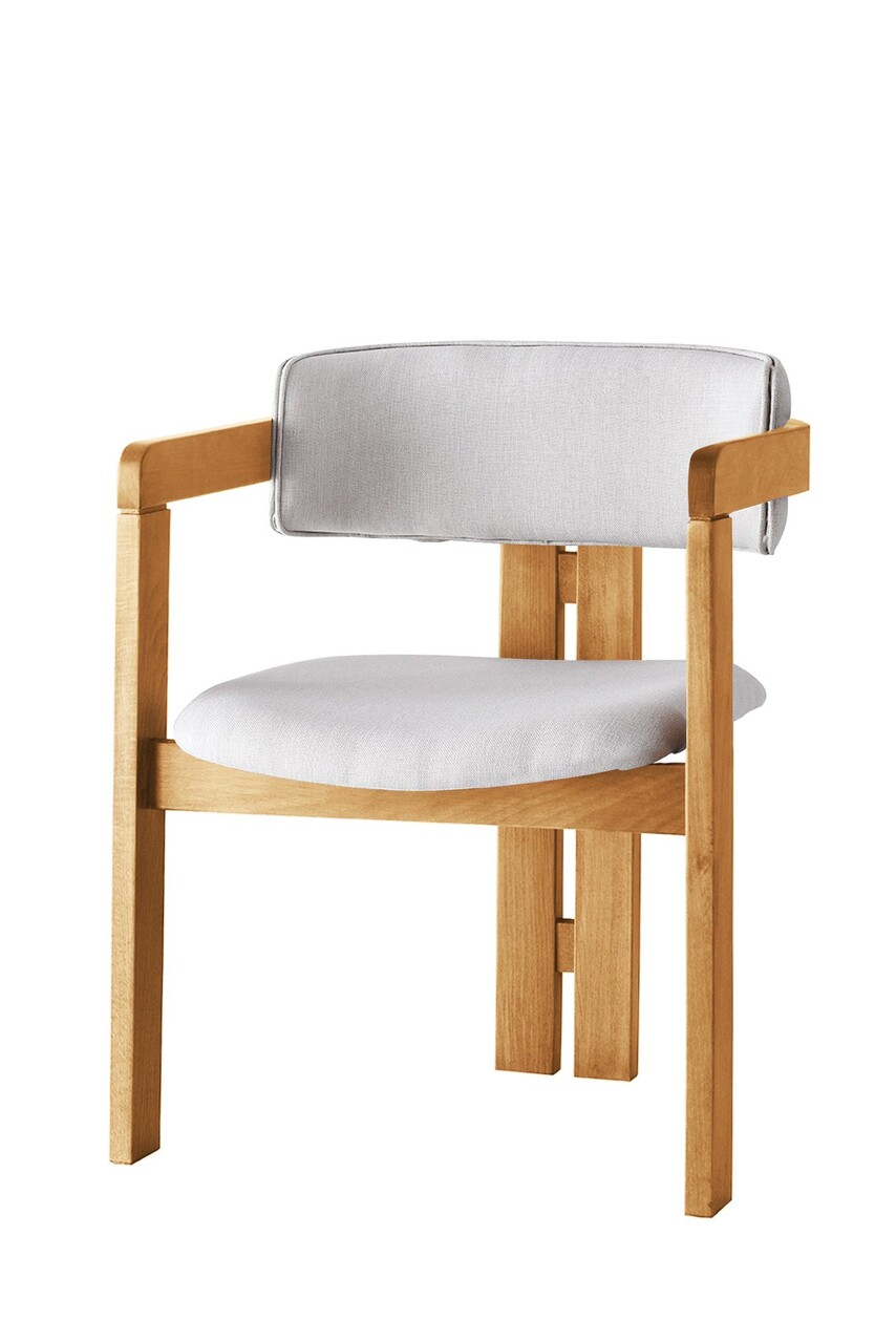 Scaun, Hanah Home, CO-044, Crem / Stejar - imagine 5